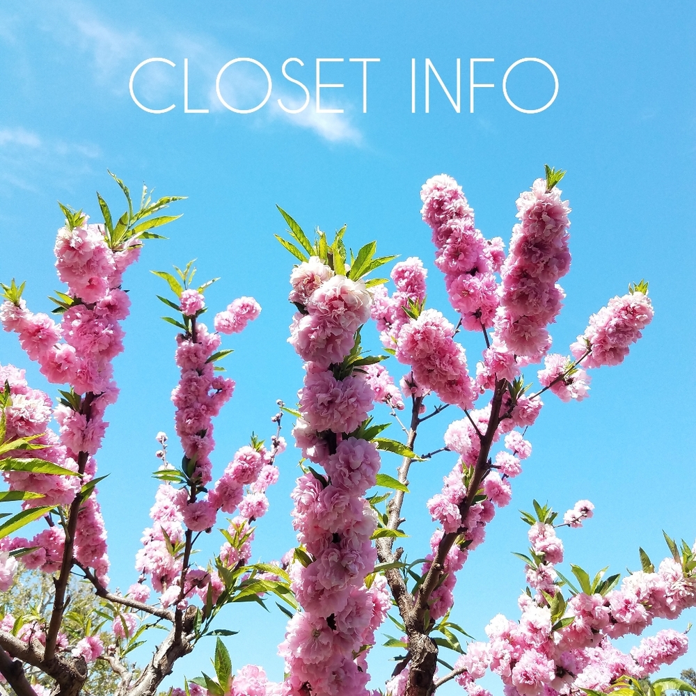 ⚡⚡Closet Info!